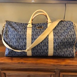 Michael Kors monogram duffel bag